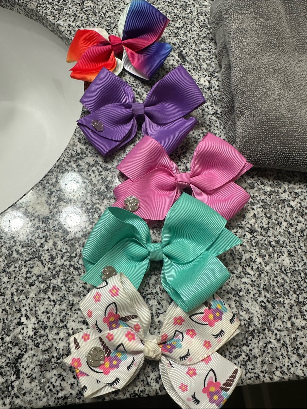 5 little girl bows